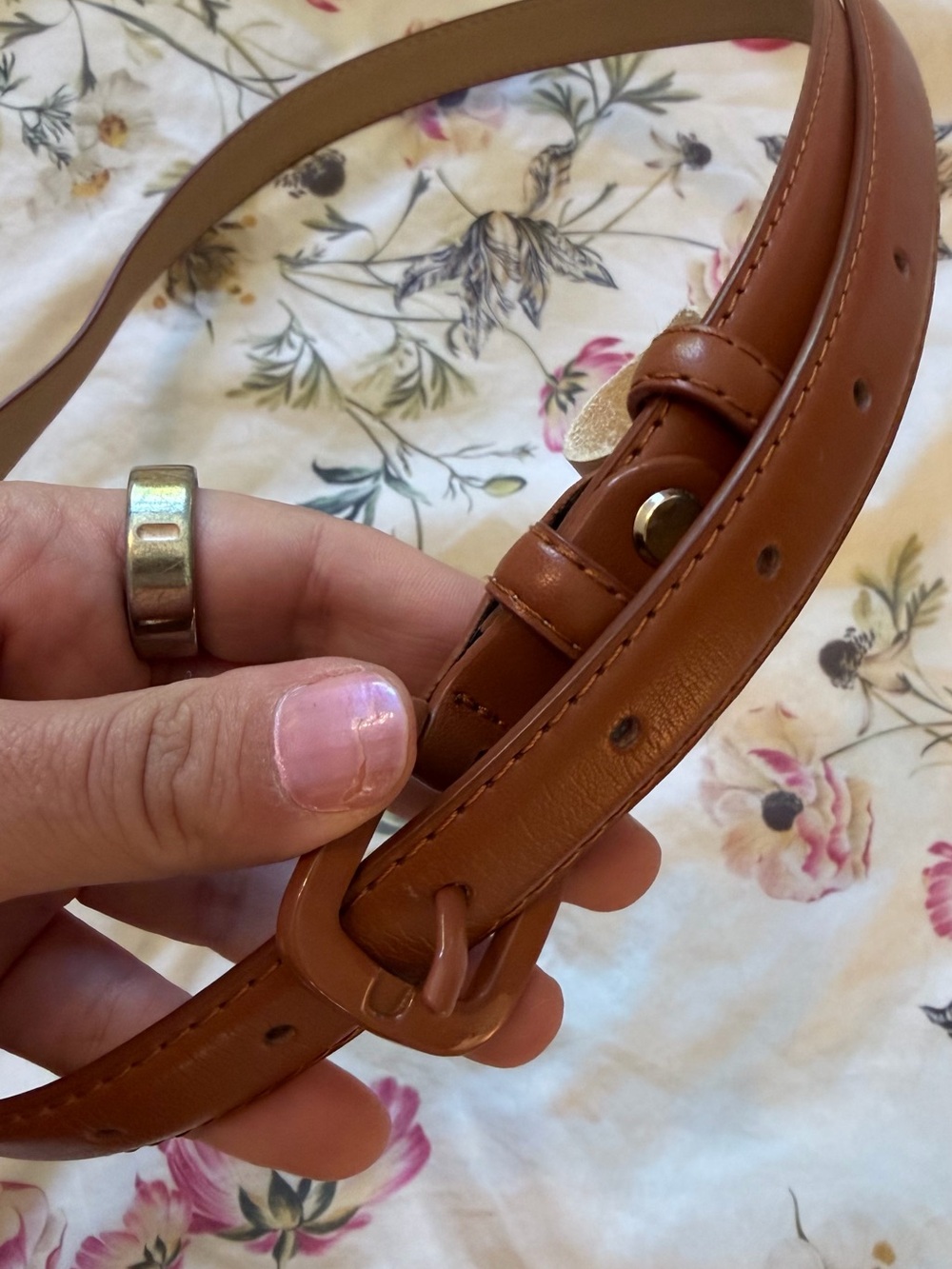 Leather Belt in Tan - Women Accessories